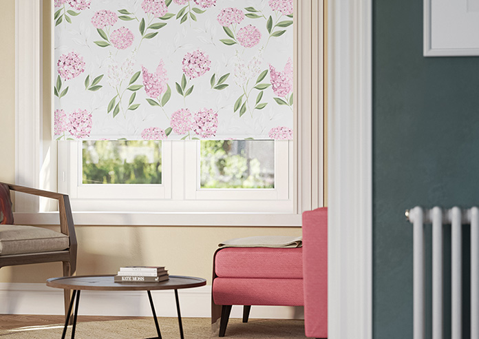 Hydrangea, Rosewood - Twist&Fit Roller Blind - Image 5